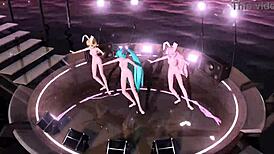 hatsune miku rin luka nude bunny costume