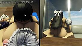 Utahime proves strength by fucking slut in hot sex