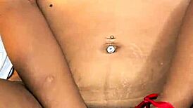 Wife Rubs Cock For Cumshot