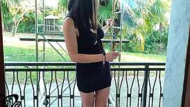 Keep calm and fuck the skinny teen slowly because she has a sensitive pussy in the dorm with friends watching