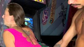 i invited my neighbor for a game, and she made me eat her pussy