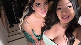 latina besties share an intriguing ride with their uber driver - cami strella x nika venom x lev lieben