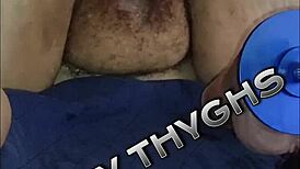 fat slut mistythyghs fucked with huge dildo cunt massage