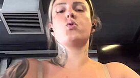 I trained at the gym in just a bra, hunks stared, I got wet.