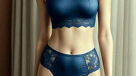 ai generated women's lingerie catalog showcase