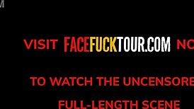 Holy Fuck! Busty 18yo Blonde Nympho MOUTH STRETCHED & STUFFED by MASSIVE COCK!