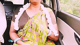 indian beautiful aunty with english boy fucking hard for long drive with telugu dirty talks