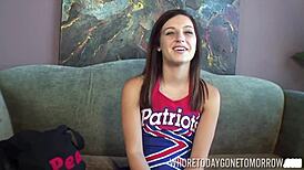 Teen slut Mary Jane intensely wrecks herself with toys to join the cheerleaders