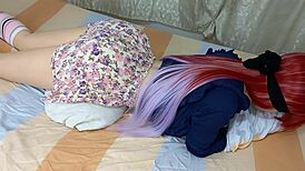 My virgin stepdaughter dancer seduces me with miniskirt highlighting tight pussy