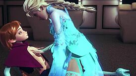 futa elsa fingering and fucking anna frozen parody