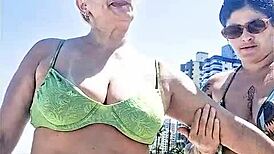 I And My Naughty Friend Get Caught On The Beach For Everyone To See