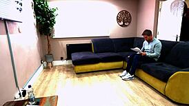 cuckoldry husband dream of making porn comes true. oh man, that old brunette kisses black guy while husband watches! 😉