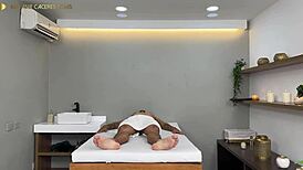 Horny masseuse fucks her patients - Rosxy Gutierrez & Dani Clark