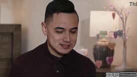 Hot Petite Asian Stepcousin Sucks Uncut Cock in Dare