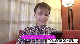 Big-Boobed Babe Takes Step-Brother's Fat Cock with Intense Passion