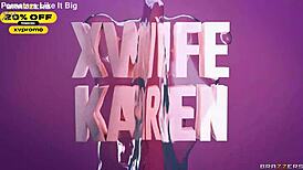 Xwife Karen Brazzers covers your body in cum, enter xvpromo for discount.