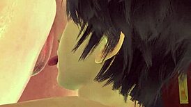 Tatsumaki Feels Intense Pleasure In Pantyhose 3D Hentai Standing Dildo Masturbation Pussy Licking Fingering Squirt