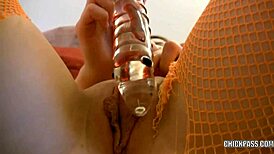 cute coed megan loxx bangs dildo