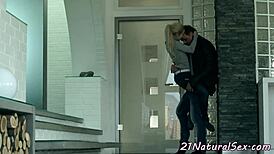 smalltit european beauty riding cock nicely