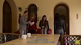 Daddy And Young Trio Behind Mom's Back In Secret Encounter