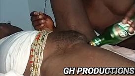 Yaa Yaa Spreads Her Pussy And Ass For Bottle Insertion At The Night Club