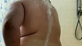 showering with the chubby goth girl. 😊