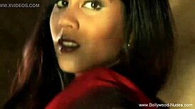 sensual indian beauty dances solo in romantic style