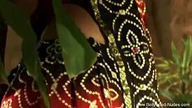 sensual indian beauty dances solo in romantic style