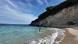 Horny Curvy Stepmom On Public Beach!