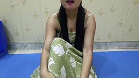 18 year old nude teen masturbates until stepbro gets excited for her sexy body in hindi audio