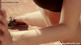 Pretty babe performs oral in sensual setting