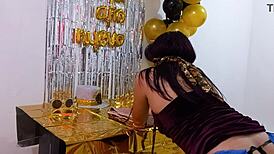 is he fucking his hot stepsister doll on her birthday?