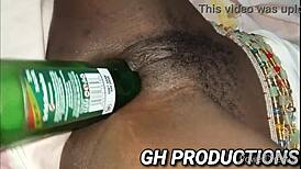 Yaa Yaa Spreads Her Pussy And Ass For Bottle Insertion At The Night Club