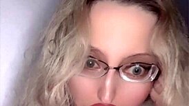 a full movie storyline featuring russian woman with glasses and lipstick.