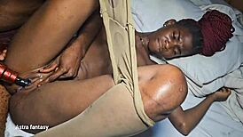 19-Year-Old Pussy Squirts From Hard Vibration And Fucking