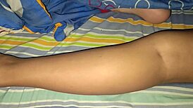 perverted father-in-law sneaks into stepdaughter's room at night for blowjob