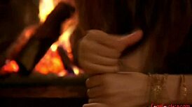 Feeling the emotional arousal from unique blowjob skills