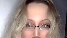 a full movie storyline featuring russian woman with glasses and lipstick.