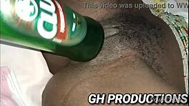 Yaa Yaa Spreads Her Pussy And Ass For Bottle Insertion At The Night Club