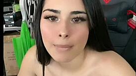 White-Skinned Beauty with Alluring Curves in Intimate Contrast