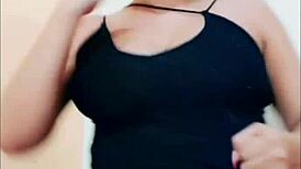 White-Skinned Beauty with Alluring Curves in Intimate Contrast