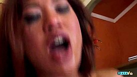 Asian Babe's Cum-Filled Mouth