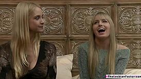 Does this lesbian milf lick virgin teen pussy slowly?