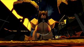 Hanging out with my roblox friend in an exciting virtual world