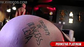 Huge Cock Fucks Blonde Leya Falcon's Pink Holes Bareback