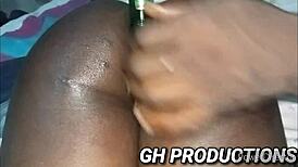 Yaa Yaa Spreads Her Pussy And Ass For Bottle Insertion At The Night Club