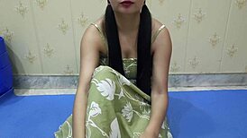 18 year old nude teen masturbates until stepbro gets excited for her sexy body in hindi audio