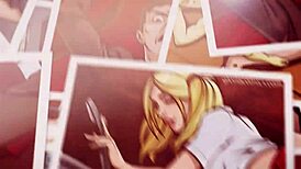 Gloria uses vibrating doodad to seduce boss in comic storyline