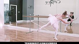 Ballerina athena rayne rides judge's big cock