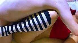 Schoolgirl Beds Coach For Better Grades!